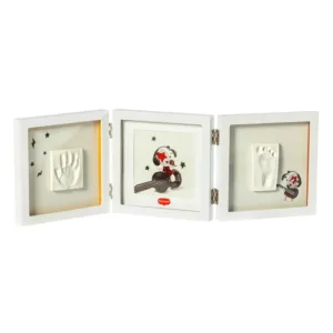 Rama foto tripla cu amprenta Tiny Love Tiny Creations Alb