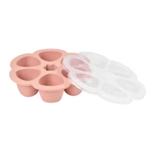 Recipient ermetic silicon multiportii 6x150 ml Beaba Old Pink