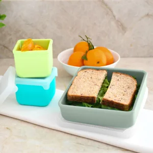 Recipient pentru sandwich Melii luxe sage din silicon