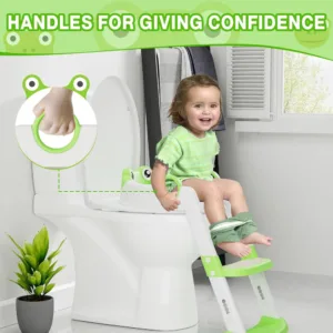 Reductor WC copii Little Mom Green Frog