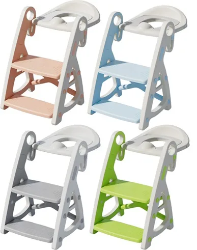 Reductor WC copii Little Mom StepUp Baby Grey