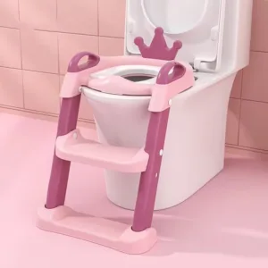 Reductor WC pentru copii Little Mom Royal Pink
