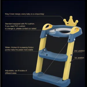 Reductor WC pentru copii Little Mom Royal YellowBlue