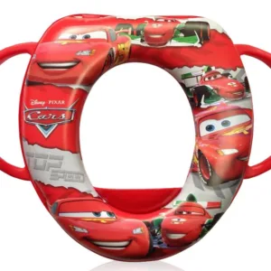 Reductor moale pentru toaleta cu manere Disney Cars Red
