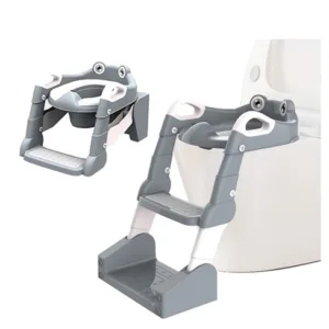 Reductor pentru copii Little Mom Grey multifunctional 2 in 1