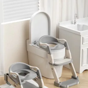 Reductor pentru copii Little Mom Grey multifunctional 3 in 1