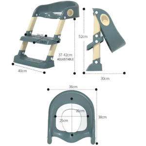 Reductor pliabil de toaleta Little Mom Potty Seat Green pliabil