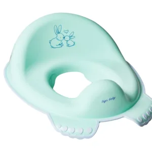 Reductor toaleta anti-derapant Little Bunnies verde