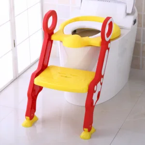 Reductor toaleta cu scara Stair Potty RedYellow