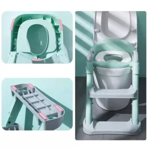 Reductor toaleta pentru copii Little Mom Grow Up Green
