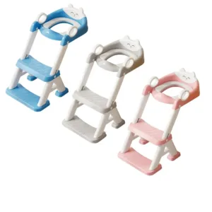 Reductor toaleta pentru copii Little Mom Kitty Pink