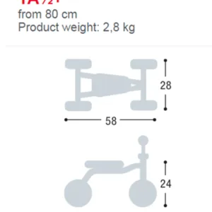 Ride-On pentru copii Puky Wutsch 3029 cu roti din cauciuc EVA