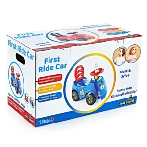 Ride-On pentru copii fara pedale First Ride Red recomandat copiilor de la 12 luni