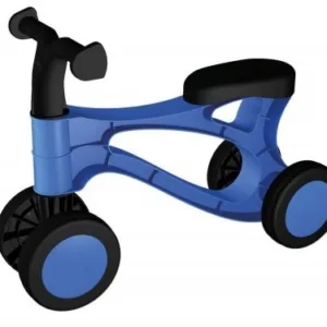 Ride-On pentru copii fara pedale Lena din plastic Albastru cu Negru dimensiune 48x21x34 cm