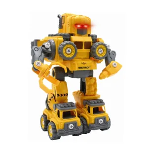 Robot 5 in 1 cu lumini si efecte sonore
