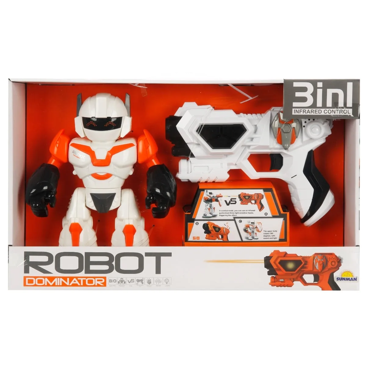 Robot interactiv 3 in 1 cu pistol
