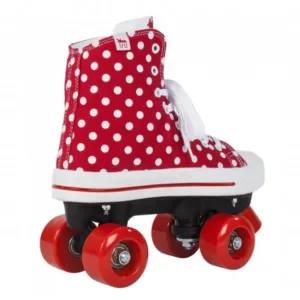 Role Rookie Canvas High Polka Dots rosu cu alb 34