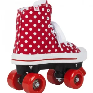 Role Rookie Canvas High Polka Dots rosu cu alb 35