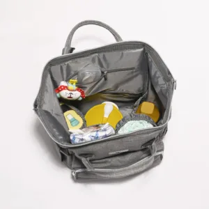 Rucsac accesorii bebelusi Tina multiple compartimente Pink  Grey