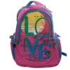 Rucsac cu 3 compartimente Love pink