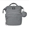 Rucsac pentru accesorii bebelusi cu multiple compartimente si buzunar izoterm Danny Grey