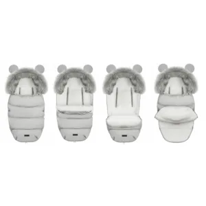 Sac de dormit 95 x 48 cm Ricokids Elmi 720002 Gri deschis