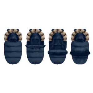 Sac de dormit 95x48 cm Ricokids potrivit pentru caruciorsanie Elmi Bleumarin