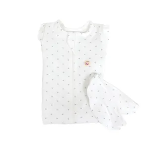 Sac de dormit Swaddle First Sleep Star Light 3-6 luni faza 2 pentru bebelusi 74 cm