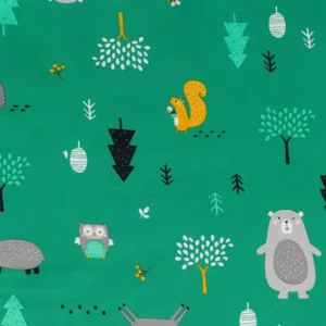 Sac de dormit Woodland Animals 90 cm 1.0 Tog
