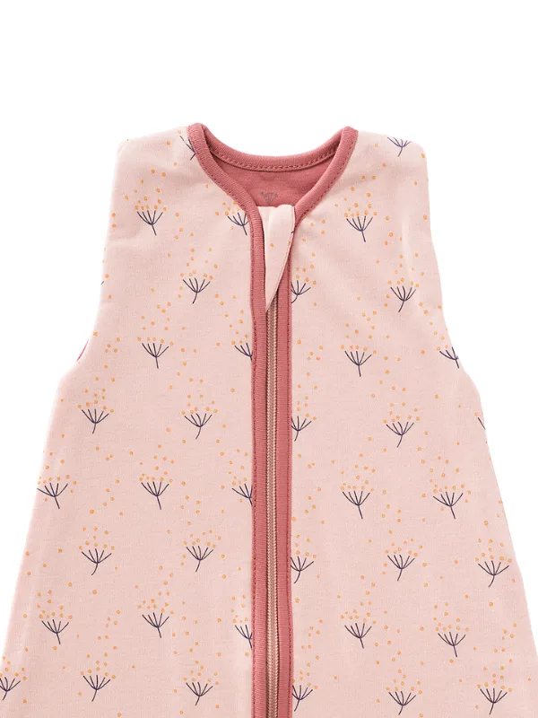 Sac de dormit cocon din bumbac organic 0-3 luni model Dandelion