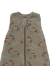 Sac de dormit cocon din bumbac organic 0-3 luni model Deer Olive