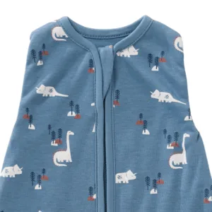 Sac de dormit cocon din bumbac organic 0-3 luni model Dino