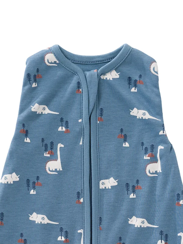 Sac de dormit cocon din bumbac organic 0-3 luni model Dino