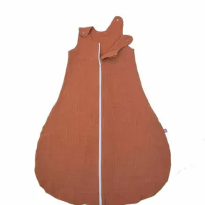 Sac de dormit copii 0.3 tog din muselina KidsDecor Summer Toffee 110 cm