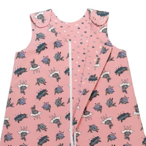 Sac de dormit copii 0.8 tog KidsDecor Bunny Pink 85 cm