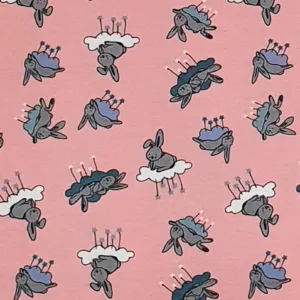 Sac de dormit copii 0.8 tog KidsDecor Bunny Pink 95 cm