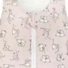 Sac de dormit copii 1.5 tog Loving Bear Pink din bumbac 85 cm