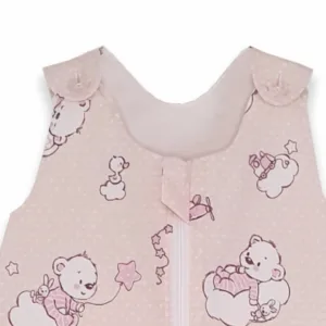 Sac de dormit copii 1.5 tog Ursuletul Martinica roz din bumbac 130 cm