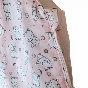 Sac de dormit copii 2.5 tog KidsDecor Baby Bear roz din bumbac 140 cm