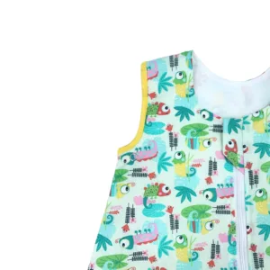 Sac de dormit copii KidsDecor 1.5 tog Tropical din bumbac 70 cm