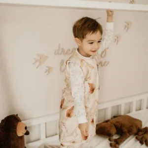 Sac de dormit cu 2 fete din bumbac cu picioare 1-2 ani Jungle PlantDots Sleepee 2.5 Tog