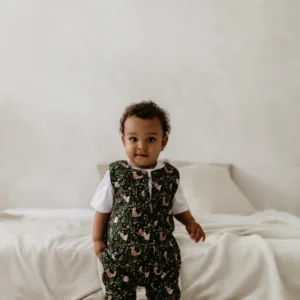 Sac de dormit cu 2 fete din bumbac cu picioare 3-4 ani M Forest Green Sleepee 2.5 Tog