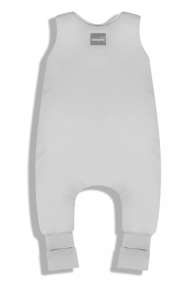 Sac de dormit cu 2 fete din bumbac cu picioare 6-12 luni light Gri Sleepee 1.5 Tog