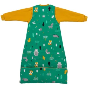 Sac de dormit cu maneca lunga detasabila Woodland Animals 130 cm 2.5 Tog