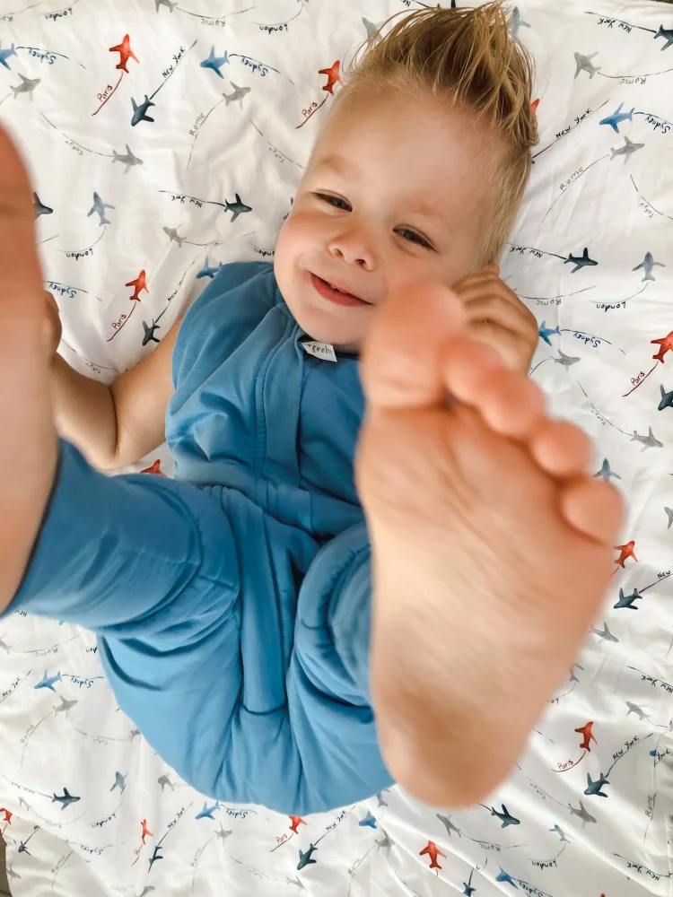 Sac de dormit cu picioare Light 3-4 ani Petrol Sleepee 1.5 Tog