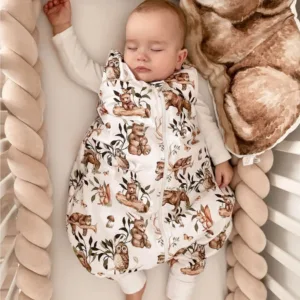 Sac de dormit cu picioare bumbac 1 tog Eucalipt XS 6 - 12 luni