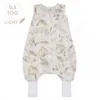 Sac de dormit cu picioare bumbac muselina 0.5 Tog Natura marime XS 6-12 luni