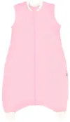 Sac de dormit cu picioruse Plain Pink 100 cm 1.0 Tog