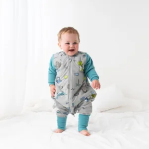 Sac de dormit cu picioruse si maneca lunga detasabila Dinosaur 110 cm + manseta 2.5 Tog