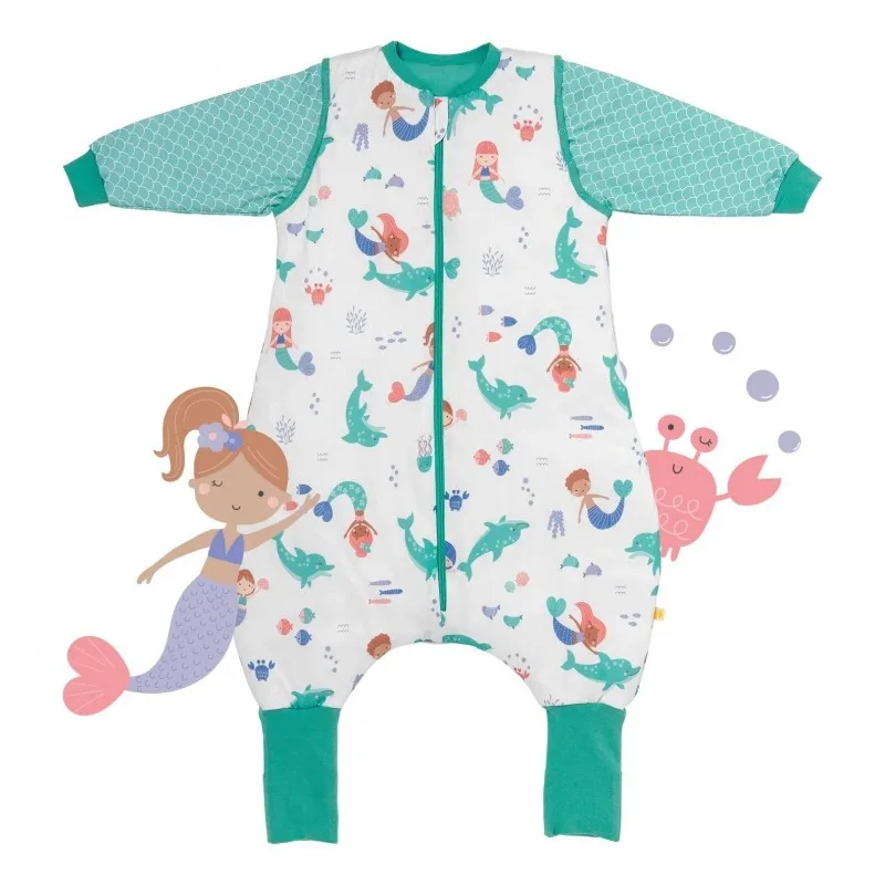 Sac de dormit cu picioruse si maneca lunga detasabila Mermaid 130 cm + manseta 1.0 Tog